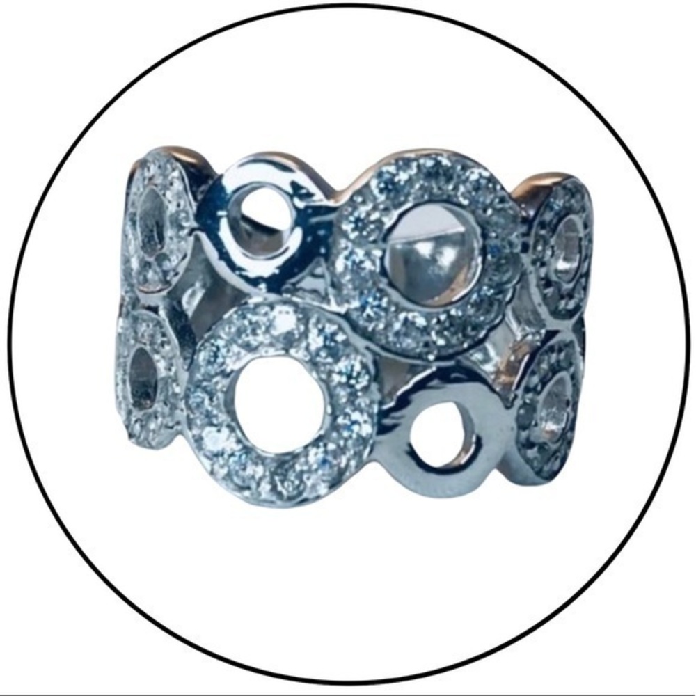 NEW Sterling Silver Happy Circles Ring